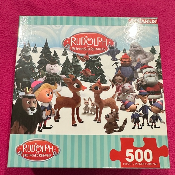 Rudolph the red nosed reindeer 500 pc Jigsaw puzzle Christmas - Picture 1 of 2